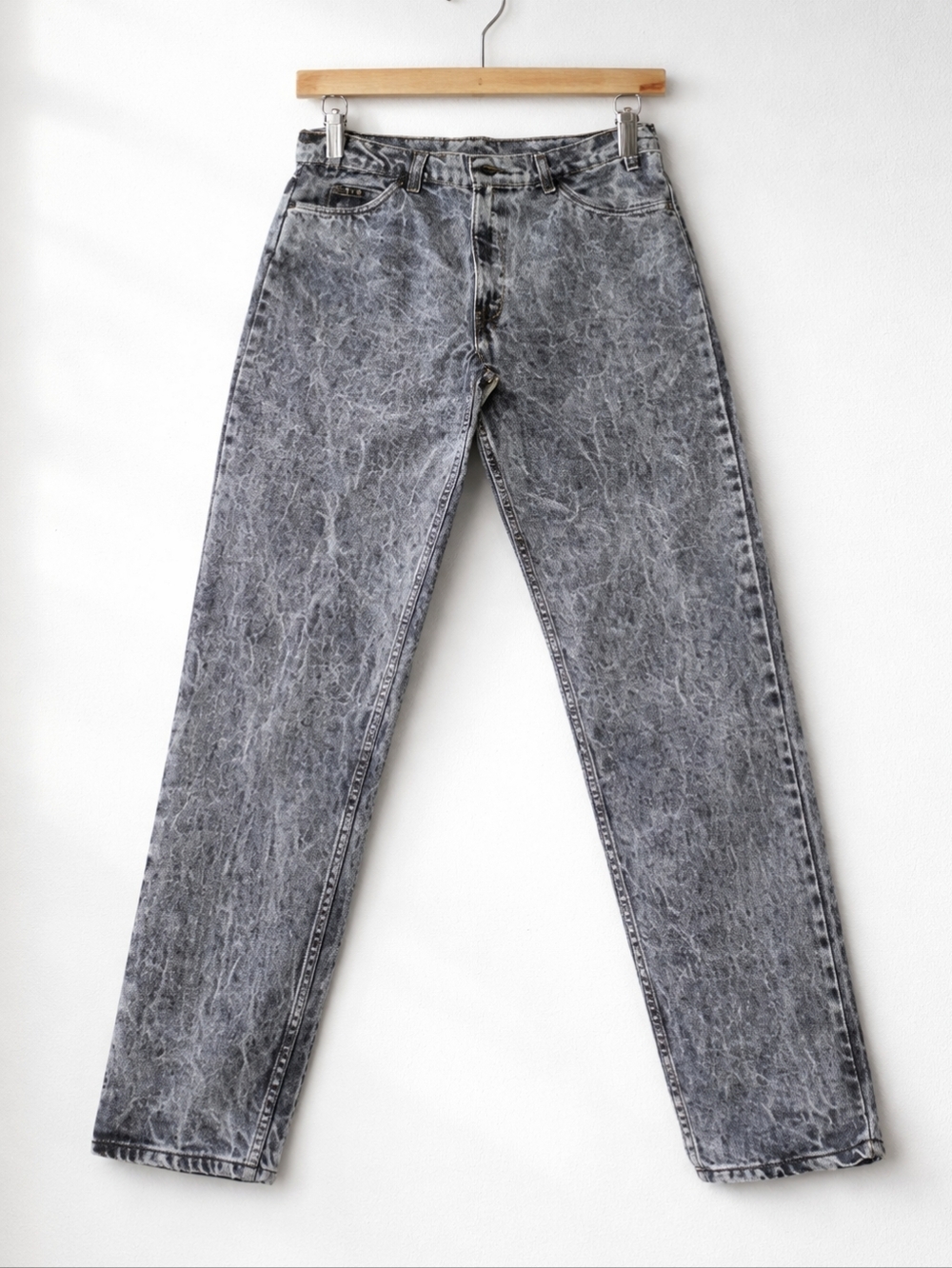 Levis~Mens VTG 80s Black Tab Acid Wash 350 Denim Jeans~Paper Tag USA Made~36X34